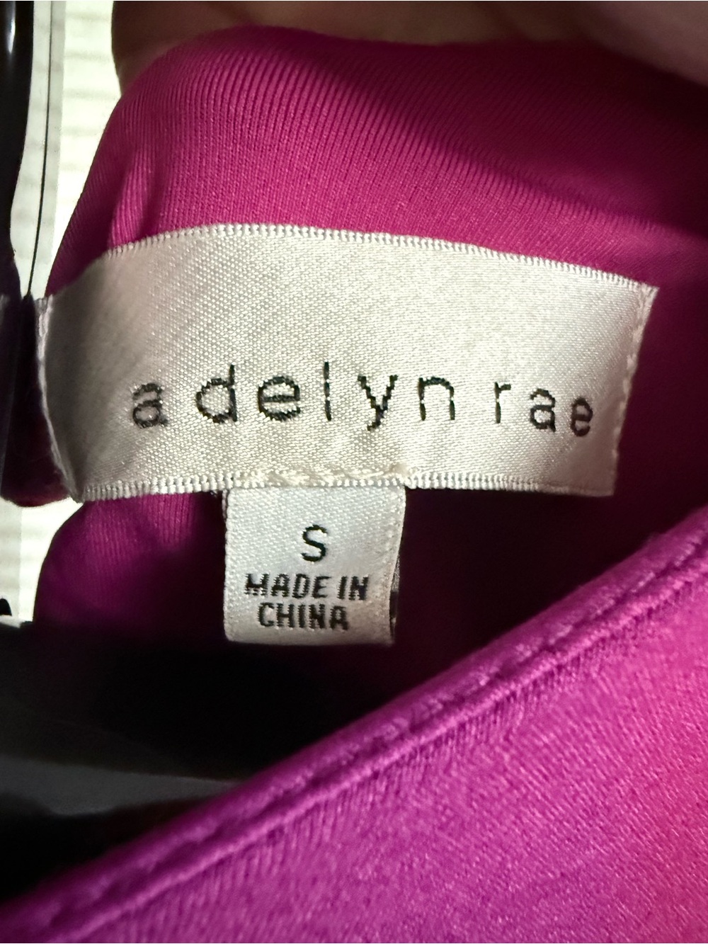 Adelyn Rae Fuchsia Cutout-Shoulder Bodycon Mini Dress size small - Picture 2 of 16